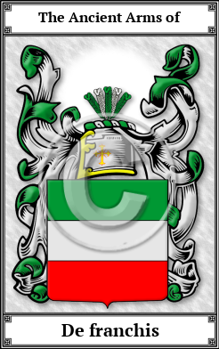 De franchis Family Crest Download (JPG)  Book Plated - 150 DPI